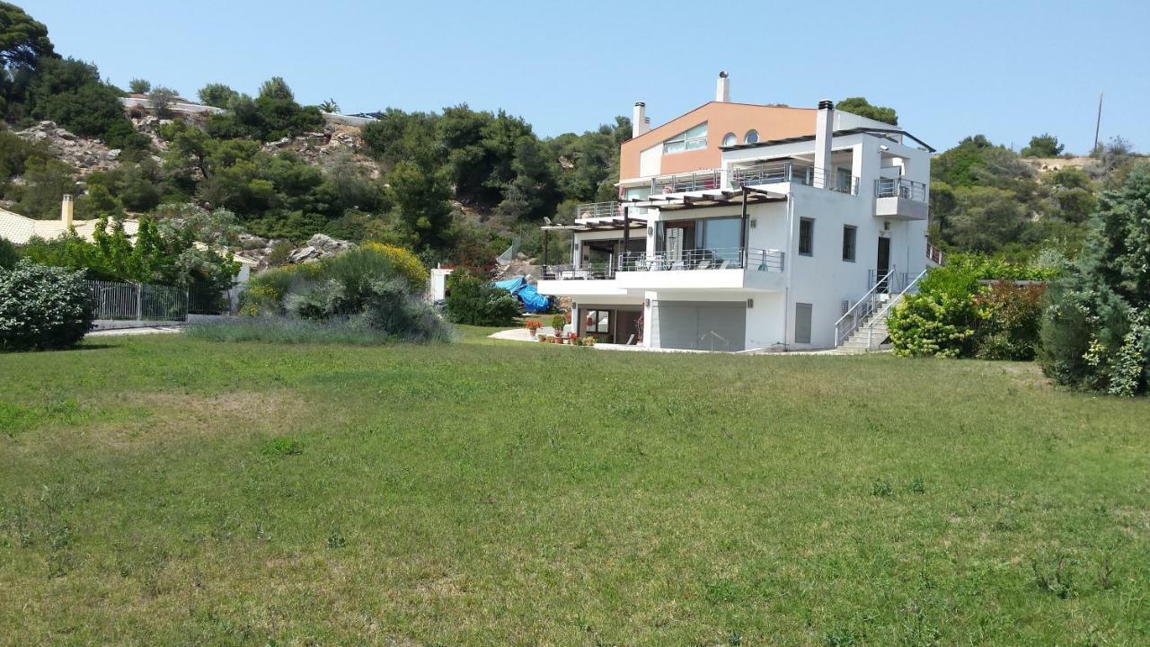 Beautiful House By The Sea,Loutraki Skaloma. Villa Luaran gambar