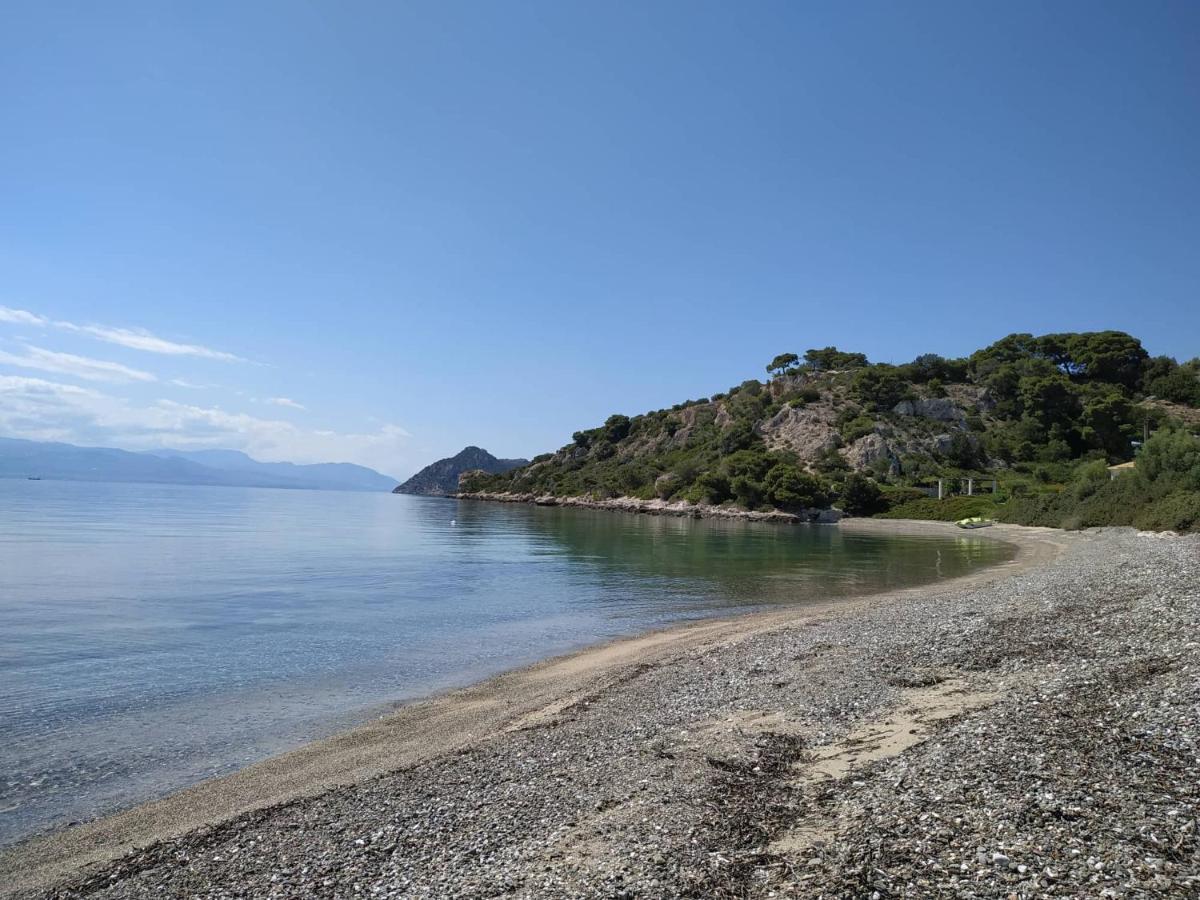 Beautiful House By The Sea,Loutraki Skaloma. Villa Luaran gambar